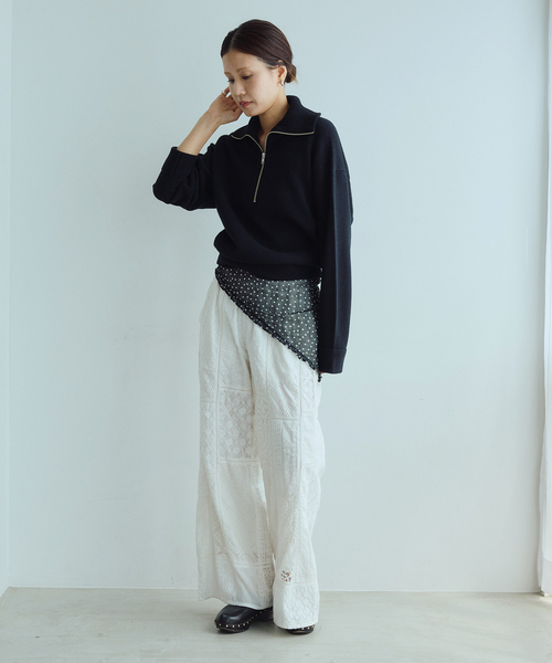 IENA LA BOUCLE(イエナラブークル)の「《追加》IENA LA BOUCLE ZIP プルオーバー(ニット/セーター・レディース・チャコールグレー/ブラック・FREE)」の16枚目の写真