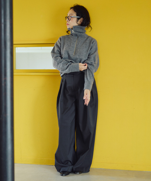 IENA LA BOUCLE(イエナラブークル)の「《追加》IENA LA BOUCLE ZIP プルオーバー(ニット/セーター・レディース・チャコールグレー/ブラック・FREE)」の17枚目の写真