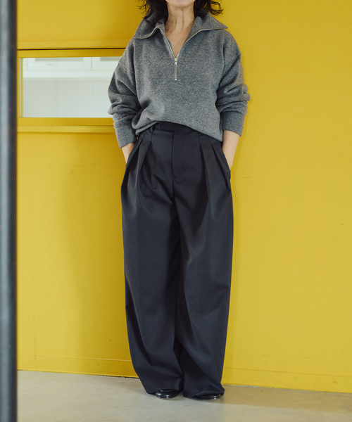 IENA LA BOUCLE(イエナラブークル)の「《追加》IENA LA BOUCLE ZIP プルオーバー(ニット/セーター・レディース・チャコールグレー/ブラック・FREE)」の20枚目の写真