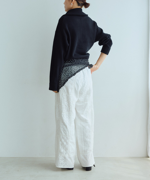 IENA LA BOUCLE(イエナラブークル)の「《追加》IENA LA BOUCLE ZIP プルオーバー(ニット/セーター・レディース・チャコールグレー/ブラック・FREE)」の11枚目の写真