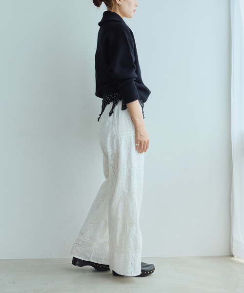 IENA LA BOUCLE(イエナラブークル)の「《追加》IENA LA BOUCLE ZIP プルオーバー(ニット/セーター・レディース・チャコールグレー/ブラック・FREE)」の12枚目の写真
