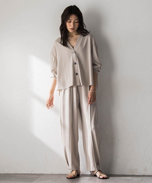 MAYSON GREY(メイソングレイ)の「NEW叶えるカットカーディガン(Tシャツ/カットソー・レディース・ブラック/オフホワイト/ベージュ・M)」の9枚目の写真