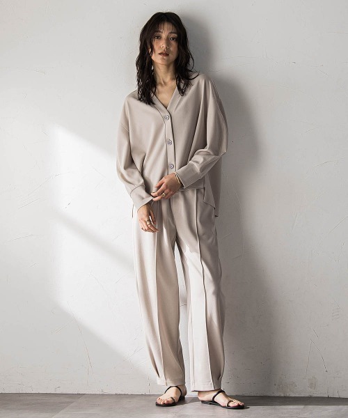 MAYSON GREY(メイソングレイ)の「NEW叶えるカットカーディガン(Tシャツ/カットソー・レディース・ブラック/オフホワイト/ベージュ・M)」の11枚目の写真