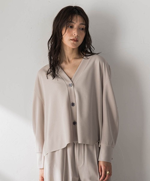 MAYSON GREY(メイソングレイ)の「NEW叶えるカットカーディガン(Tシャツ/カットソー・レディース・ブラック/オフホワイト/ベージュ・M)」の5枚目の写真