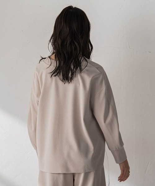MAYSON GREY(メイソングレイ)の「NEW叶えるカットカーディガン(Tシャツ/カットソー・レディース・ブラック/オフホワイト/ベージュ・M)」の7枚目の写真