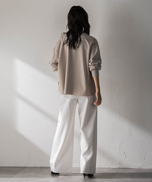 MAYSON GREY(メイソングレイ)の「NEW叶えるカットカーディガン(Tシャツ/カットソー・レディース・ブラック/オフホワイト/ベージュ・M)」の22枚目の写真