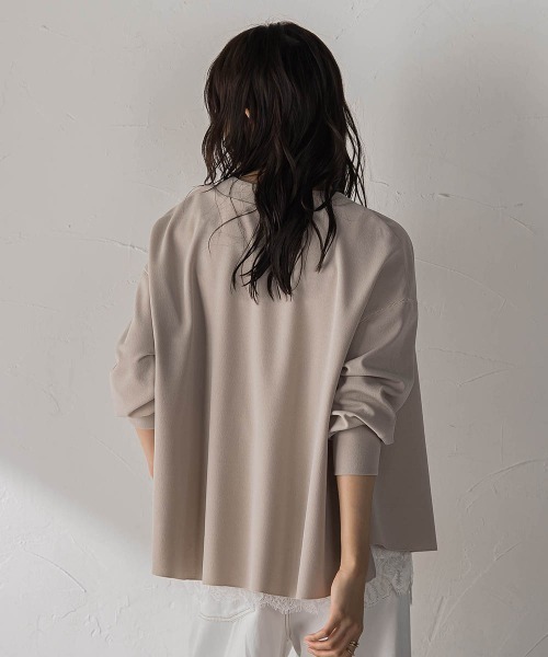 MAYSON GREY(メイソングレイ)の「NEW叶えるカットカーディガン(Tシャツ/カットソー・レディース・ブラック/オフホワイト/ベージュ・M)」の17枚目の写真
