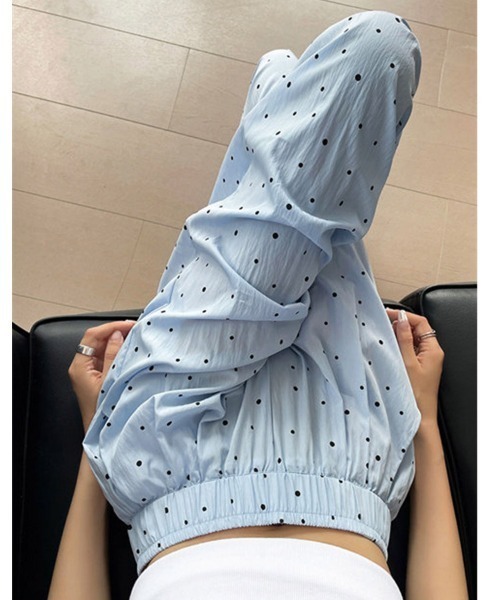 ONEP STAR(ワンピスター)の「ドット柄ワイドロングパンツ(その他パンツ・レディース・ライトブルー/ブラック/ピンク/ベージュ・X-LARGE/MEDIUM/LARGE)」の21枚目の写真