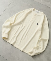 【U.S. POLO ASSN./ユーエスポロアッスン】ワンポイント ダブルホースマン刺繍 ヘンリーネック ロングスリーブTシャツ