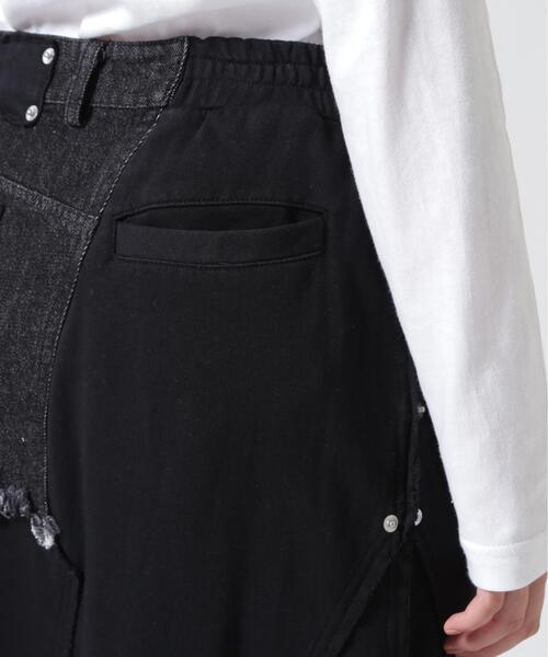 AULA AILA(アウラアイラ)の「AULA AILA/アウラアイラ/DENIM SWEAT DOCKING FLARE SKIRT(スカート・レディース・ブラック/ブルー系その他3・0)」の11枚目の写真
