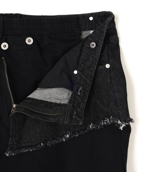 AULA AILA(アウラアイラ)の「AULA AILA/アウラアイラ/DENIM SWEAT DOCKING FLARE SKIRT(スカート・レディース・ブラック/ブルー系その他3・0)」の15枚目の写真