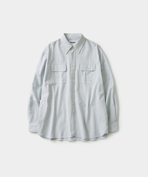 HAVE HAD(ハブヘッド)の「オックスフォードワークシャツ (ストライプブルー)(シャツ/ブラウス・メンズ・その他・MEDIUM/LARGE/X-LARGE)」の1枚目の写真