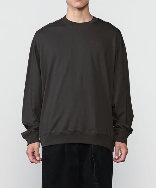handvaerk(ハンドバーク)の「handvaerk | コットン クルーネック長袖Tシャツ MEN(スウェット・メンズ・ブラック系その他/グレー系その他・S/L/M)」の8枚目の写真