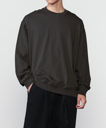 handvaerk | コットン クルーネック長袖Tシャツ MEN