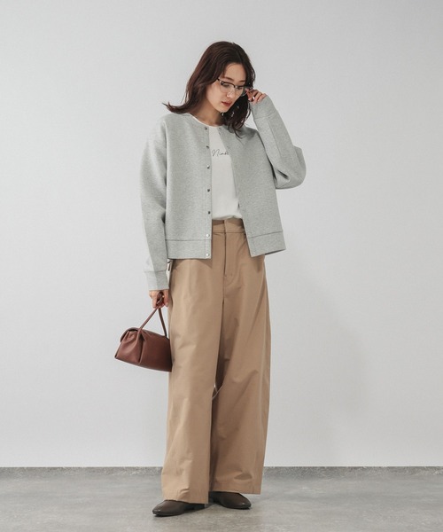 GLOBAL WORK(グローバルワーク)の「ダンボールボタンカーディガン/1054554(カーディガン/ボレロ・レディース・ピンク系/ネイビー/ブラック/杢グレー・MEDIUM/LARGE)」の10枚目の写真