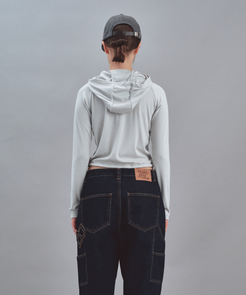 Rest&Recreation(レストアンドレクリエーション)の「HOOD LONG SLEEVE - MINT(パーカー・レディース・その他・ONE)」の4枚目の写真