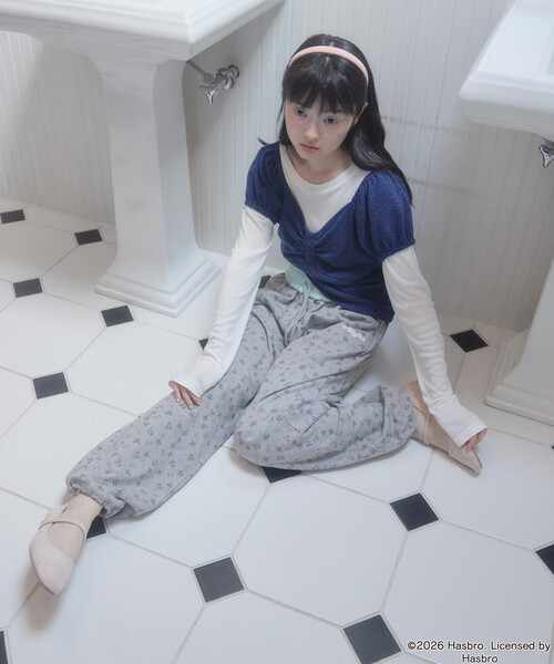 Unblend(アンブレンド)の「【Unblend】Blythe別注 アソートデザイン 配色 2WAYウエスト ロゴ刺繍 スウェットパンツ(スウェットパンツ・レディース・ミント/ブラウン/杢グレー・M/S)」の8枚目の写真