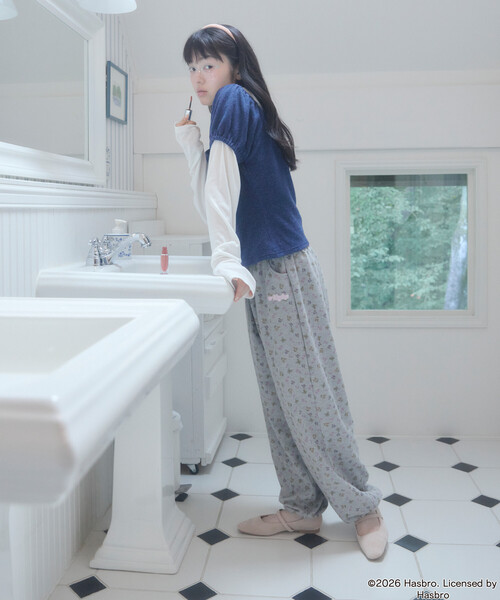 Unblend(アンブレンド)の「【Unblend】Blythe別注 アソートデザイン 配色 2WAYウエスト ロゴ刺繍 スウェットパンツ(スウェットパンツ・レディース・ミント/ブラウン/杢グレー・M/S)」の9枚目の写真