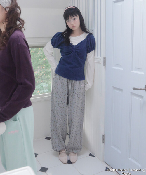 Unblend(アンブレンド)の「【Unblend】Blythe別注 アソートデザイン 配色 2WAYウエスト ロゴ刺繍 スウェットパンツ(スウェットパンツ・レディース・ミント/ブラウン/杢グレー・M/S)」の11枚目の写真