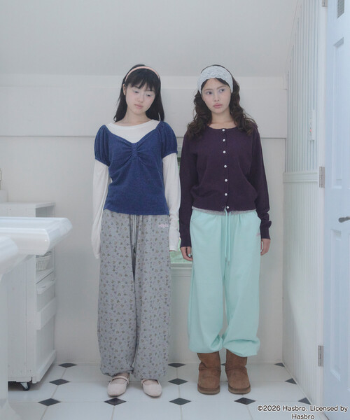 Unblend(アンブレンド)の「【Unblend】Blythe別注 アソートデザイン 配色 2WAYウエスト ロゴ刺繍 スウェットパンツ(スウェットパンツ・レディース・ミント/ブラウン/杢グレー・M/S)」の12枚目の写真