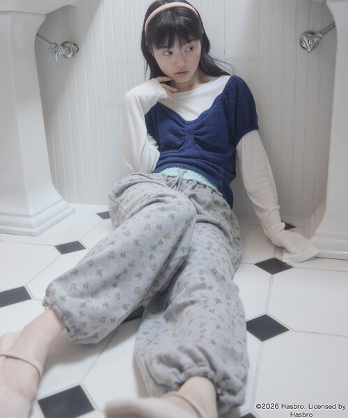 Unblend(アンブレンド)の「【Unblend】Blythe別注 アソートデザイン 配色 2WAYウエスト ロゴ刺繍 スウェットパンツ(スウェットパンツ・レディース・ミント/ブラウン/杢グレー・M/S)」の17枚目の写真