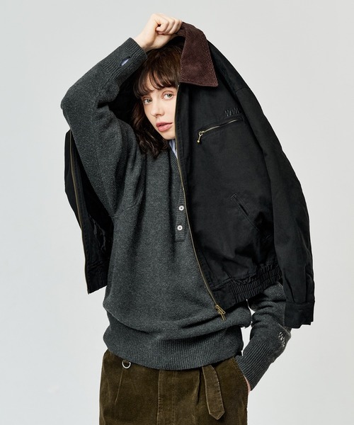 WETTEMPT（ウィテンプト）の「SULFUR DYED QUILTED TWILL BLOUSON / サルファーダイ キルティングツイルブルゾン（ブルゾン・メンズ・カーキ/ブラウン/ダークオリーブ/ブラック・SMALL/MEDIUM/LARGE）」の12枚目の写真