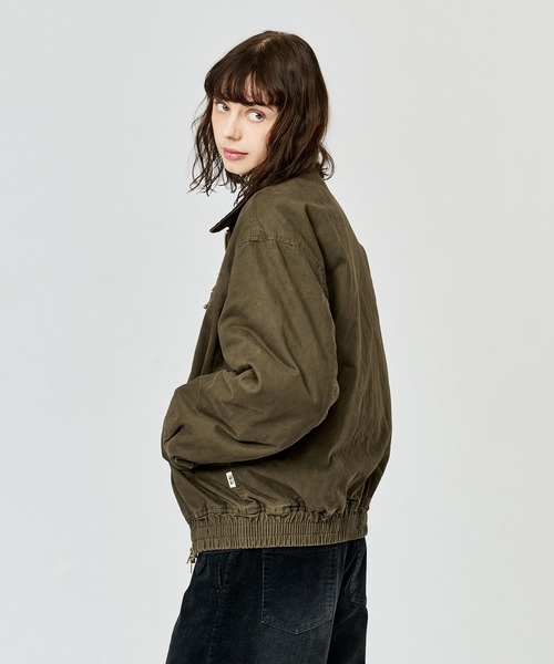 WETTEMPT（ウィテンプト）の「SULFUR DYED QUILTED TWILL BLOUSON / サルファーダイ キルティングツイルブルゾン（ブルゾン・メンズ・カーキ/ブラウン/ダークオリーブ/ブラック・SMALL/MEDIUM/LARGE）」の19枚目の写真