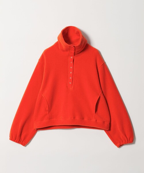 BEAUTY&YOUTH UNITED ARROWS(ビューティーアンドユースユナイテッドアローズ)の「フリース スナップ プルオーバー(Tシャツ/カットソー・レディース・ネイビー/オフホワイト/オレンジ/モカ・FREE)」の4枚目の写真