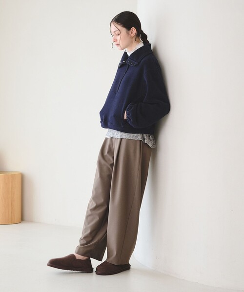 BEAUTY&YOUTH UNITED ARROWS(ビューティーアンドユースユナイテッドアローズ)の「フリース スナップ プルオーバー(Tシャツ/カットソー・レディース・ネイビー/オフホワイト/オレンジ/モカ・FREE)」の16枚目の写真