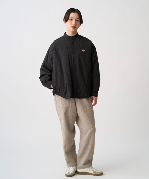 DANTON(ダントン)の「Women's Insulation Nylon Shirt Jacket(ダウンジャケット/コート・レディース・ブラック/オリーブ/チャコール・38/34/36)」の7枚目の写真