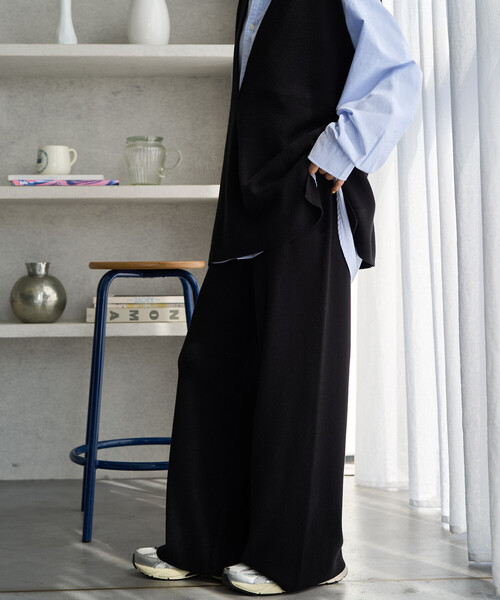 FREAK'S STORE（フリークスストア）の「限定展開　Vネック ニットベスト セットアップ(ベスト・パンツ)（その他パンツ・レディース・ブラック/ベージュ/ブラウン/グレー/ネイビー/ナチュラル・MEDIUM/SMALL）」の22枚目の写真