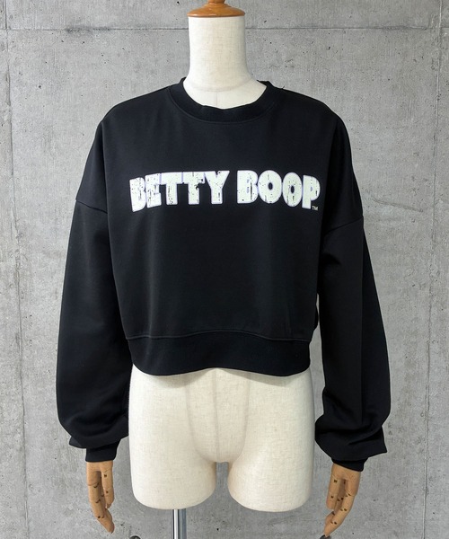 GLAMOROUS JANE(グラマラスジェーン)の「BETTY BOOPプリントショート丈トレーナー(スウェット・レディース・ブラック/レッド/オフホワイト・FREE)」の9枚目の写真