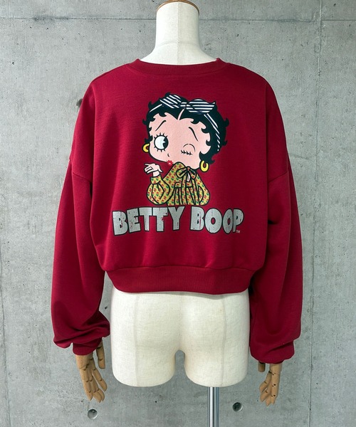 GLAMOROUS JANE(グラマラスジェーン)の「BETTY BOOPプリントショート丈トレーナー(スウェット・レディース・ブラック/レッド/オフホワイト・FREE)」の20枚目の写真