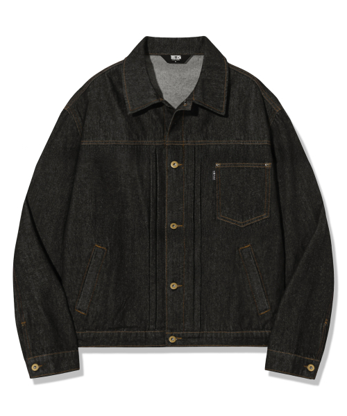 TRILLION（トリリオン）の「[ノンフェイド] 12oz TYPE 1 デニムトラッカージャケット_ブラック（デニムジャケット・メンズ・その他・MEDIUM/LARGE/X-LARGE）」の2枚目の写真