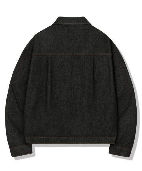 TRILLION（トリリオン）の「[ノンフェイド] 12oz TYPE 1 デニムトラッカージャケット_ブラック（デニムジャケット・メンズ・その他・MEDIUM/LARGE/X-LARGE）」の7枚目の写真
