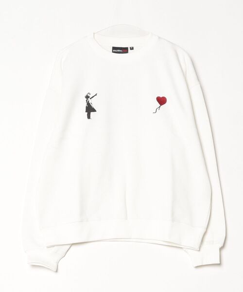 TETE HOMME(テットオム)の「【BRANDALISED/ブランダライズド】アソート グラフィックアート クルーネックスウェットプルオーバー(Tシャツ/カットソー・メンズ・ブラック系1/ブラック系2/ホワイト系1/ライトグレー系2/ライトグレー系1/ホワイト系2・MEDIUM/LARGE/X-LARGE)」の2枚目の写真