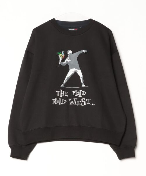 TETE HOMME(テットオム)の「【BRANDALISED/ブランダライズド】アソート グラフィックアート クルーネックスウェットプルオーバー(Tシャツ/カットソー・メンズ・ブラック系1/ブラック系2/ホワイト系1/ライトグレー系2/ライトグレー系1/ホワイト系2・MEDIUM/LARGE/X-LARGE)」の4枚目の写真