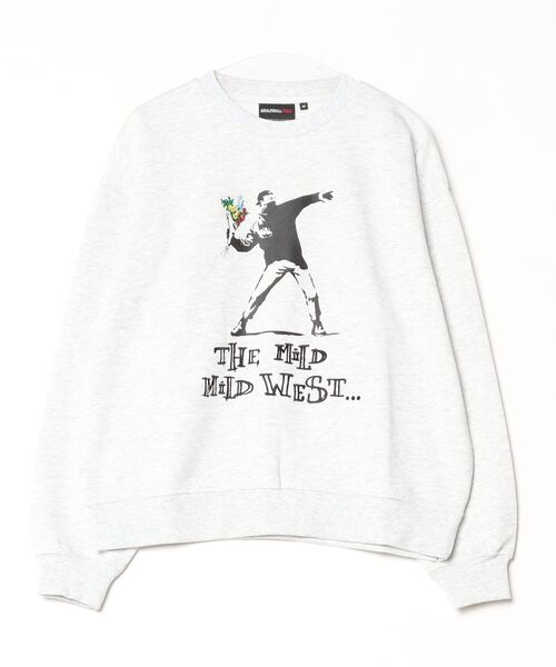 TETE HOMME(テットオム)の「【BRANDALISED/ブランダライズド】アソート グラフィックアート クルーネックスウェットプルオーバー(Tシャツ/カットソー・メンズ・ブラック系1/ブラック系2/ホワイト系1/ライトグレー系2/ライトグレー系1/ホワイト系2・MEDIUM/LARGE/X-LARGE)」の6枚目の写真