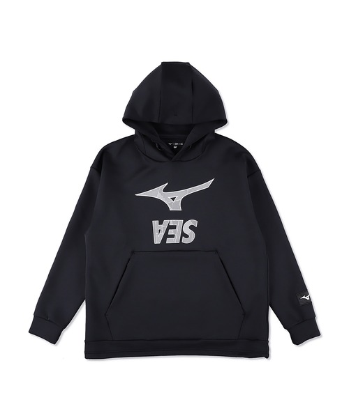 MIZUNO(ミズノ )の「Loose Fit Hooded Sweatshirt(パーカー・メンズ・ブラック・MEDIUM/X-LARGE)」の3枚目の写真