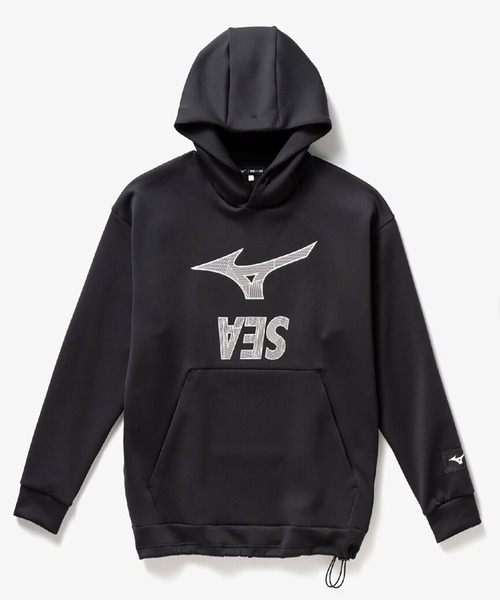 MIZUNO(ミズノ )の「Loose Fit Hooded Sweatshirt(パーカー・メンズ・ブラック・MEDIUM/X-LARGE)」の4枚目の写真