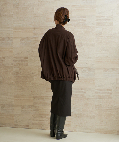 JANE SMITH / JOHN SMITH(ジェーンスミスジョンスミス)の「JANE SMITH / ジェーンスミス GARMENT DYED SILK NOIL ZIP ブルゾン(その他アウター・レディース・ブラウン・FREE)」の18枚目の写真