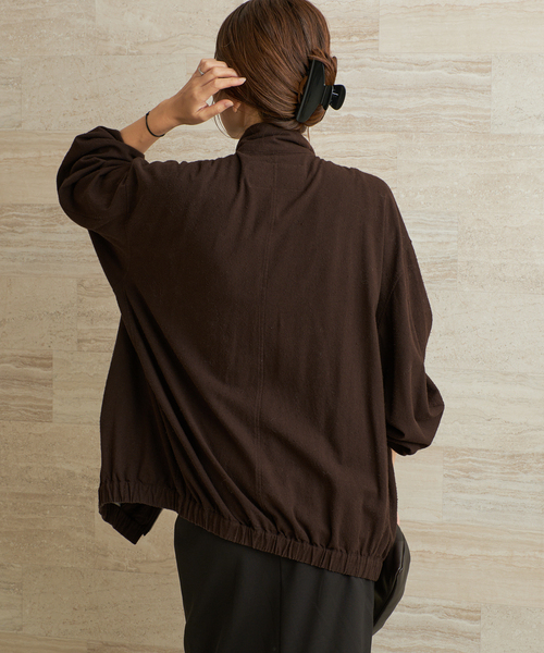 JANE SMITH / JOHN SMITH(ジェーンスミスジョンスミス)の「JANE SMITH / ジェーンスミス GARMENT DYED SILK NOIL ZIP ブルゾン(その他アウター・レディース・ブラウン・FREE)」の15枚目の写真