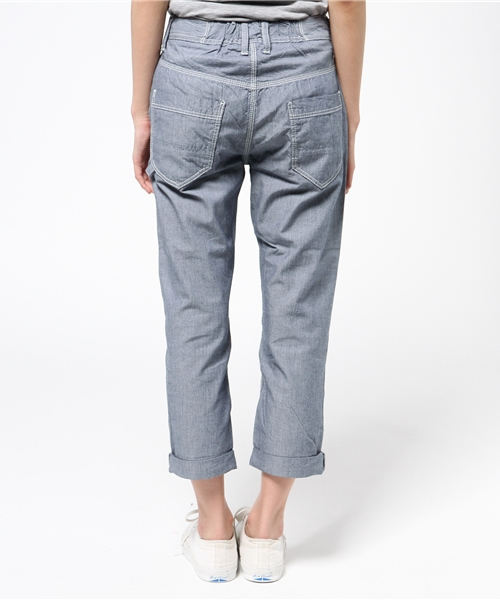 LBC（エルビーシー）の「コットンシャンブレーストライプパンツ（その他パンツ・レディース・ネイビー/ブルー・SMALL/LARGE/MEDIUM）」の5枚目の写真