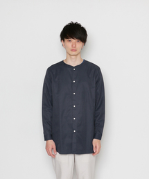 SENSE OF PLACE by URBAN RESEARCH | TC シャンブレーノーカラーロングシャツ(シャツ/ブラウス)