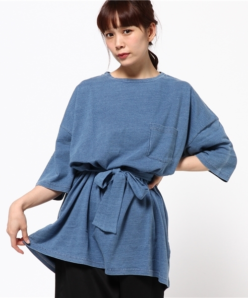 SLY（スライ）の「WAIST BELT POCKET T/SH-S（Tシャツ/カットソー・レディース・ホワイト/ライトブルー/ブルー・FREE）」の15枚目の写真