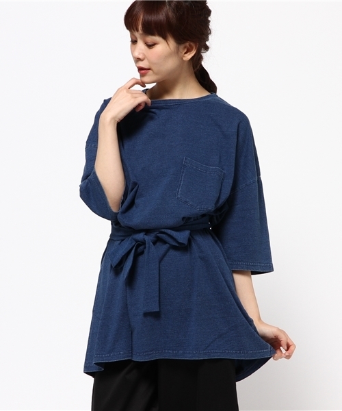 SLY（スライ）の「WAIST BELT POCKET T/SH-S（Tシャツ/カットソー・レディース・ホワイト/ライトブルー/ブルー・FREE）」の13枚目の写真