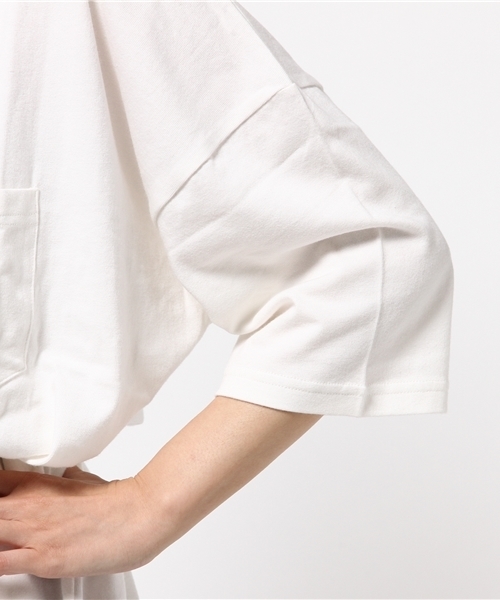 SLY（スライ）の「WAIST BELT POCKET T/SH-S（Tシャツ/カットソー・レディース・ホワイト/ライトブルー/ブルー・FREE）」の8枚目の写真