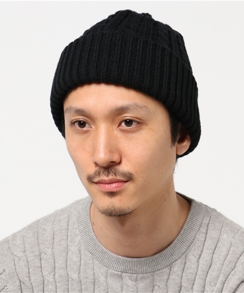 WEGO（ウィゴー）の「WEGO/ケーブルニットキャップ（ニットキャップ/ビーニー・メンズ・ブラック/ワイン/ホワイト/ダークグリーン/杢グレー/ネイビー・FREE）」の7枚目の写真