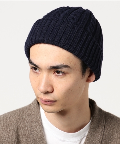 WEGO（ウィゴー）の「WEGO/ケーブルニットキャップ（ニットキャップ/ビーニー・メンズ・ブラック/ワイン/ホワイト/ダークグリーン/杢グレー/ネイビー・FREE）」の10枚目の写真