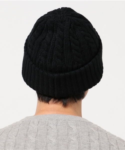 WEGO（ウィゴー）の「WEGO/ケーブルニットキャップ（ニットキャップ/ビーニー・メンズ・ブラック/ワイン/ホワイト/ダークグリーン/杢グレー/ネイビー・FREE）」の16枚目の写真